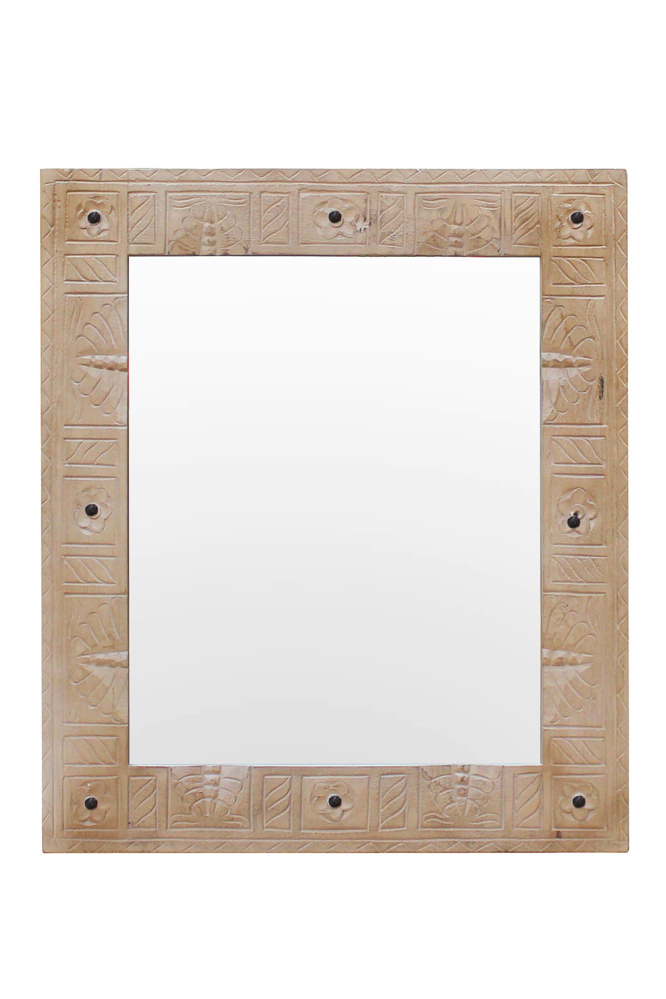 SPIEGEL Naturfarben B: 68cm - Naturfarben, Design, Glas/Holz (68/79/8cm) - MID.YOU