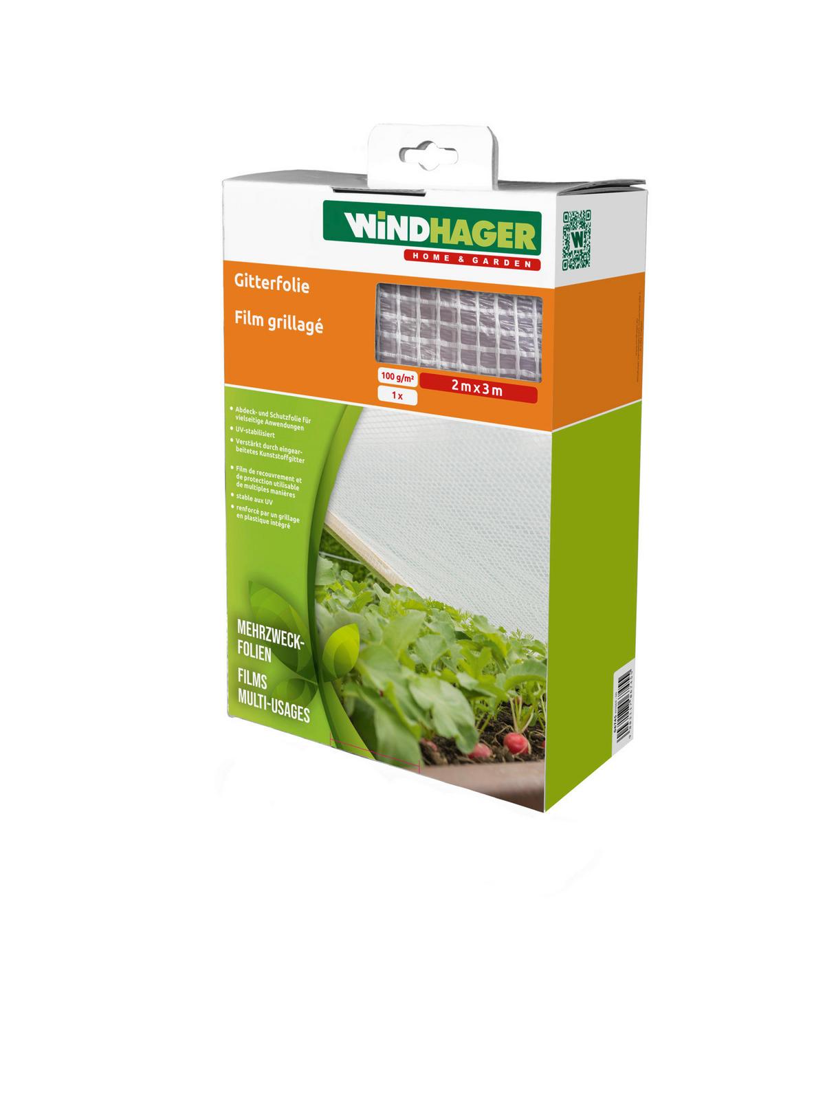 Gitter-folie Bxt: 200x300 Cm - Weiß, Basics, Kunststoff (200/300cm) - Windhager