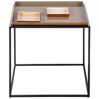 Beistelltisch Famosa 560 Beige/Creme/Mokka B: 40 cm - Beige/Creme, Design, Metall (40/40/40cm) - Kayoom