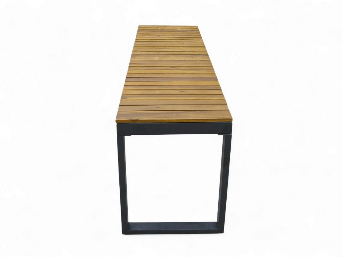 Gartenbank Ph-Aca-Gb-Brown - Akaziefarben, Basics, Holz/Metall (130/35/45cm)