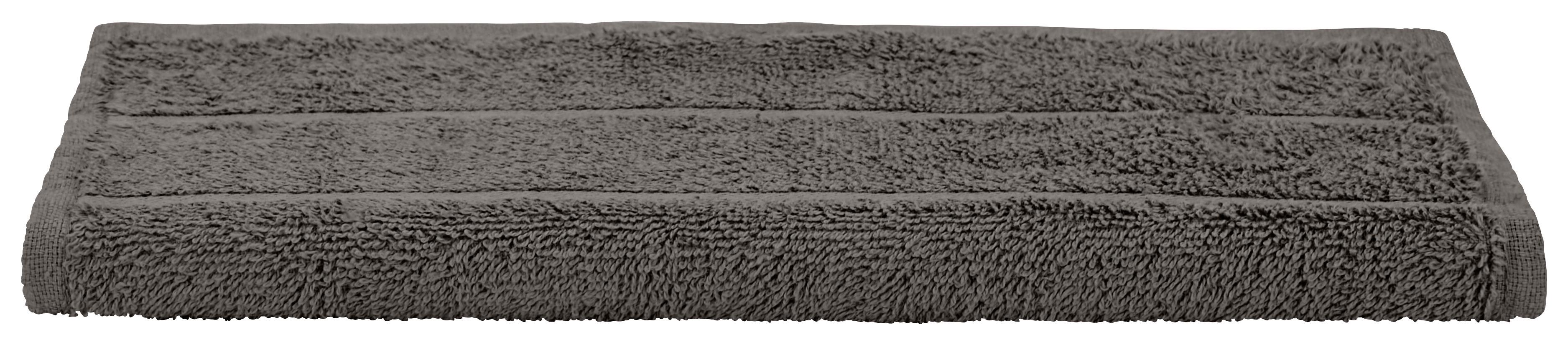 Gästehandtuch Liliane ca. 30/50cm Dunkelgrau - Dunkelgrau, KONVENTIONELL, Textil (30/50cm) - Ondega