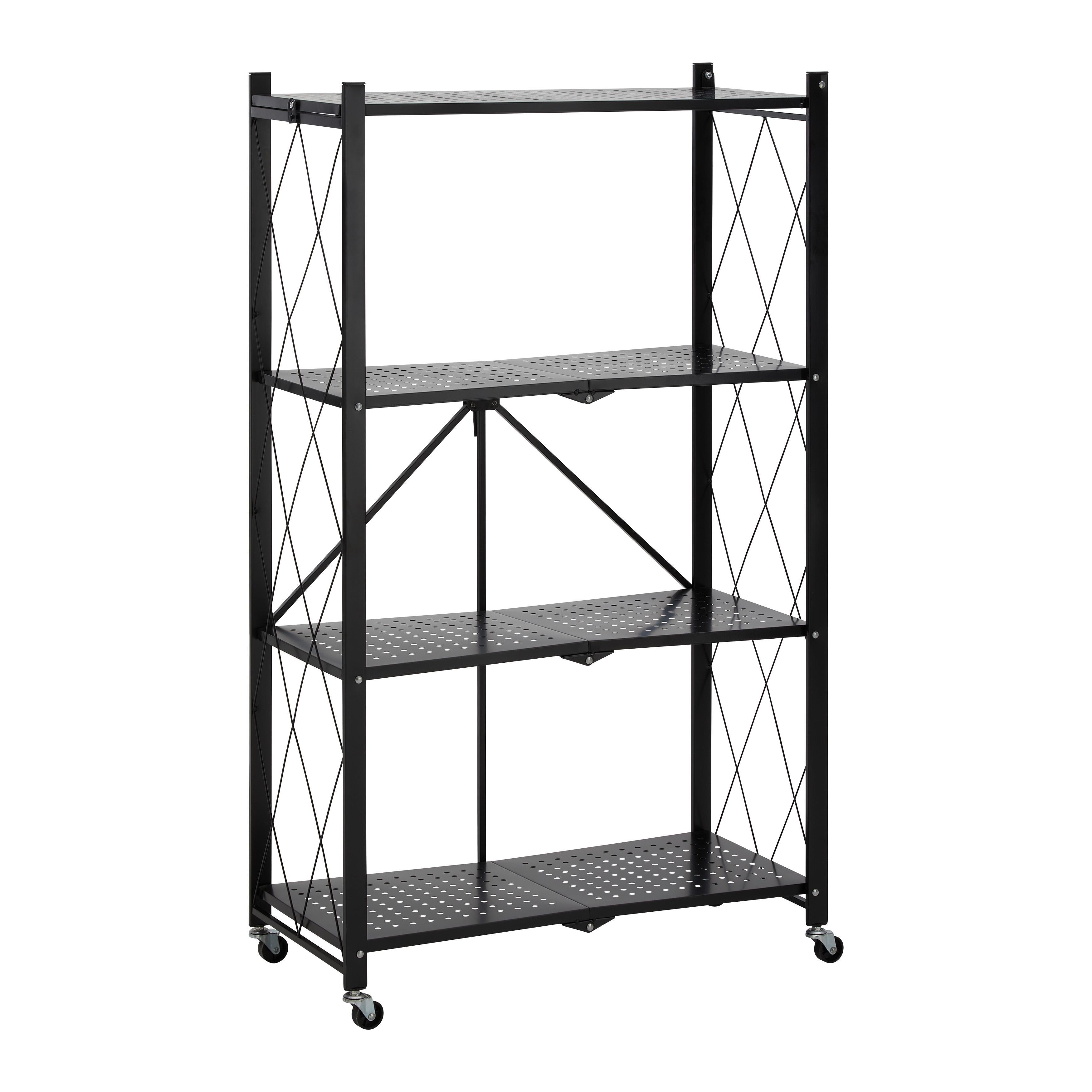 Kancelářky regál SANDRO černý - černá, Moderní, kov/plast (72/125/36cm) - P & B