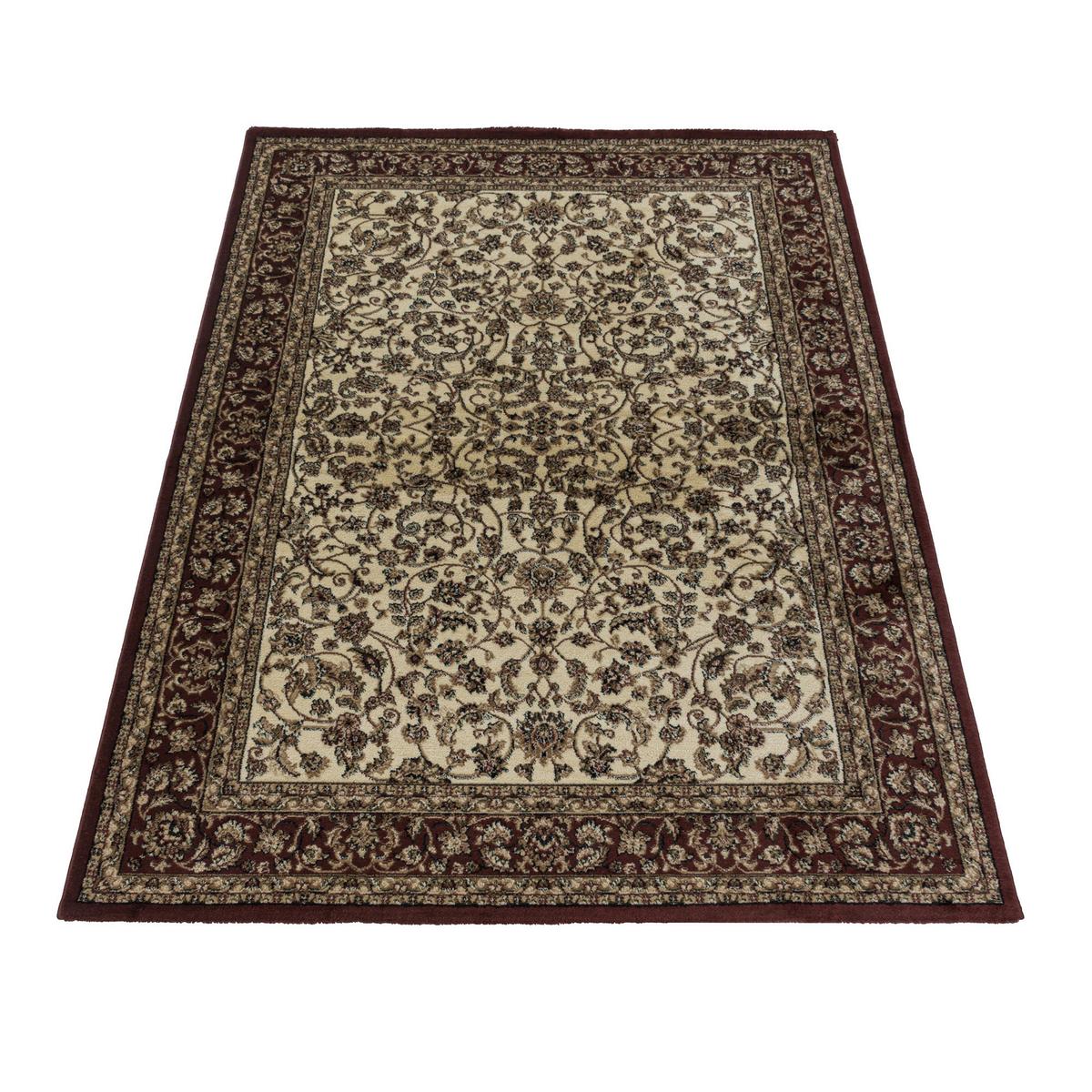 Orientalischer Webteppich Creme/Rot Kashmir 240x340 cm - Creme, LIFESTYLE, Textil (240/340cm)