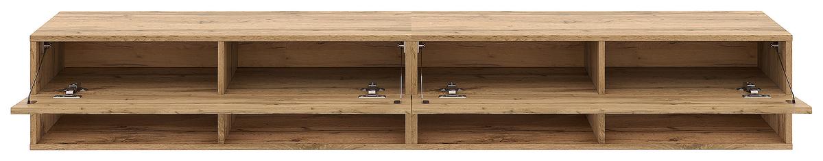 Lowboard Derby 200 - Eiche Wotan, Design, Holzwerkstoff (200/31,5/32,5cm) - Livetastic