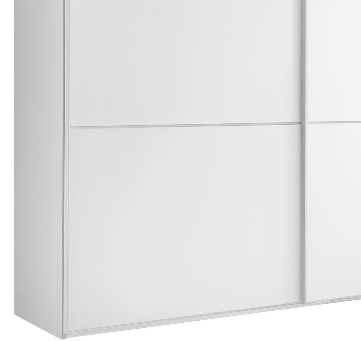 Schwebetürenschrank 298 Cm Includo, Weiß - Weiß, MODERN (298/222/68cm) - MID.YOU