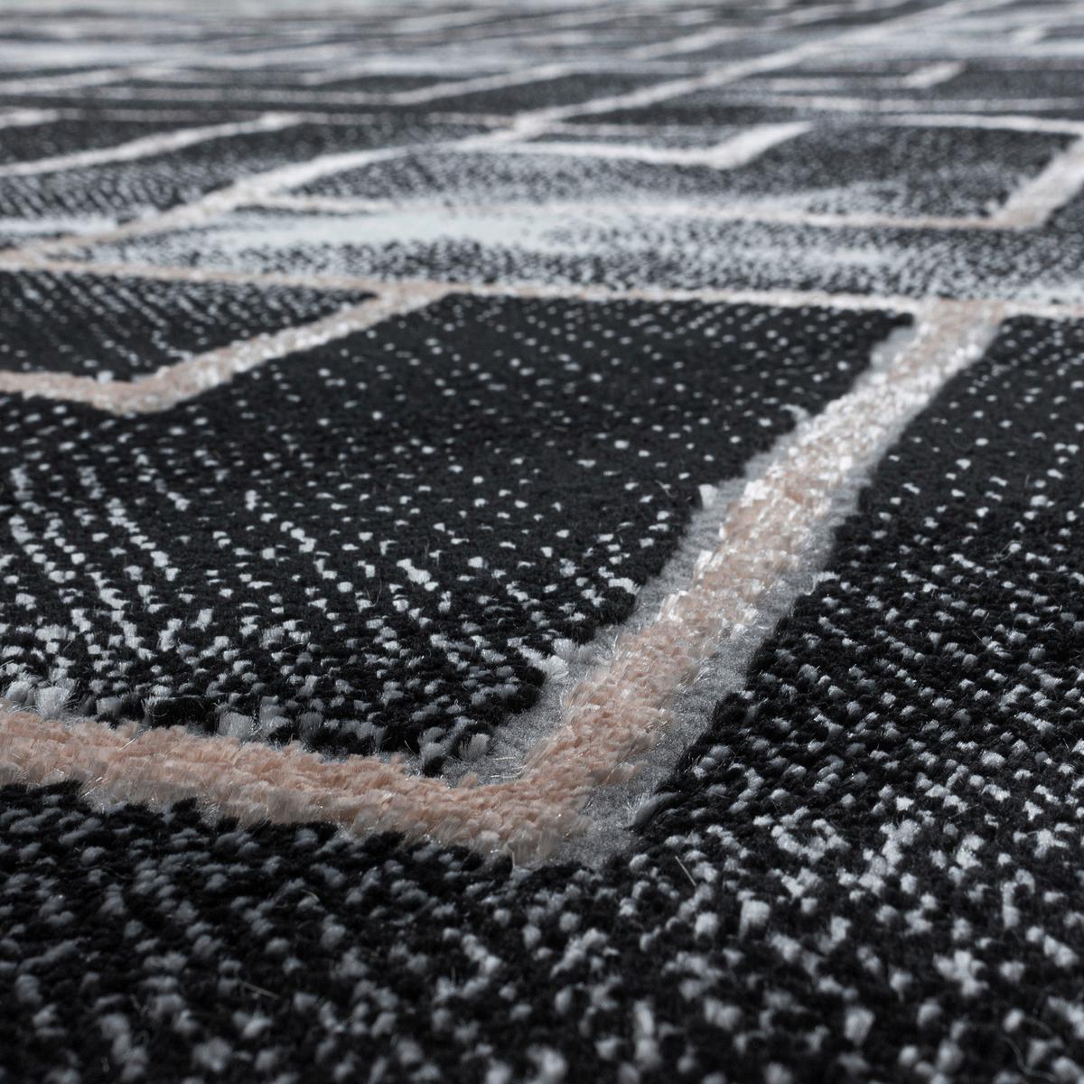 Webteppich Bronze/Schwarz Naturfaser Naxos 140x200 cm - Bronzefarben, Design, Textil (140/200cm)