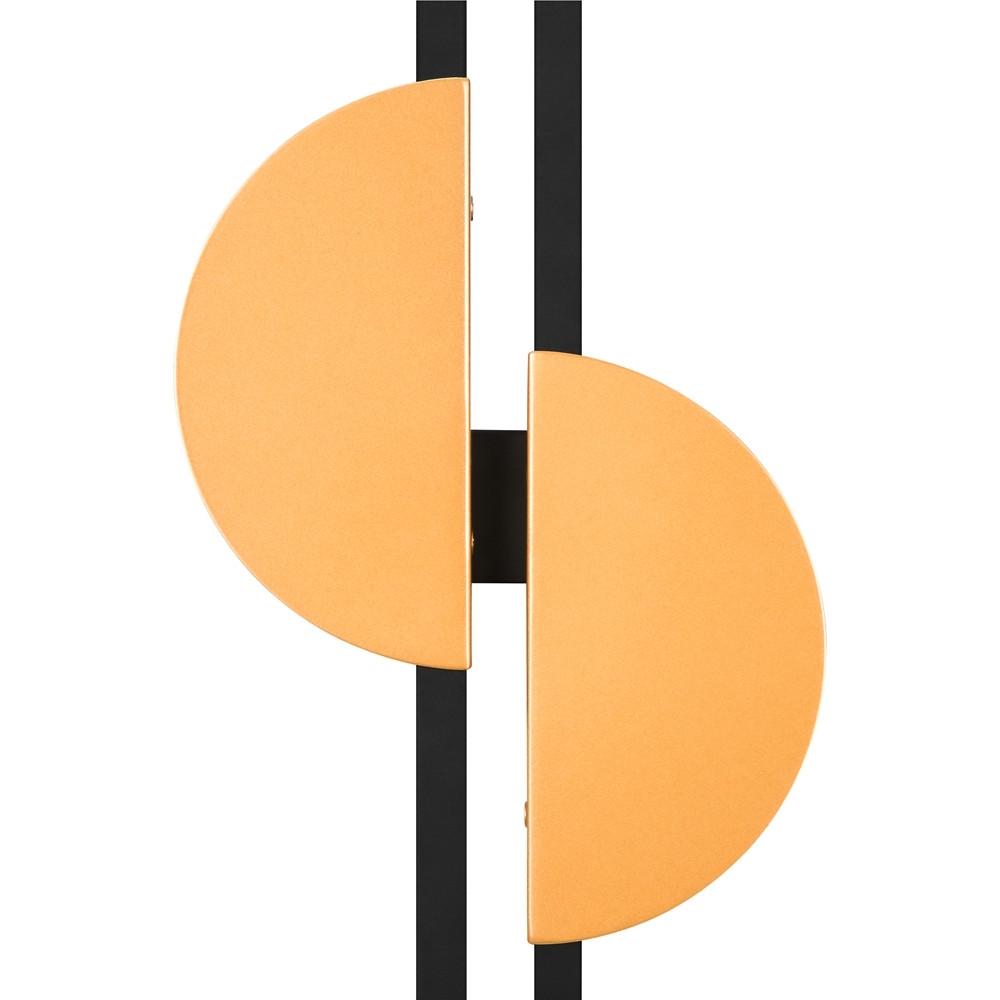 Wandleuchte Skyline - Messingfarben/Schwarz, Basics, Metall (19,2/6/79cm) - MAYTONI