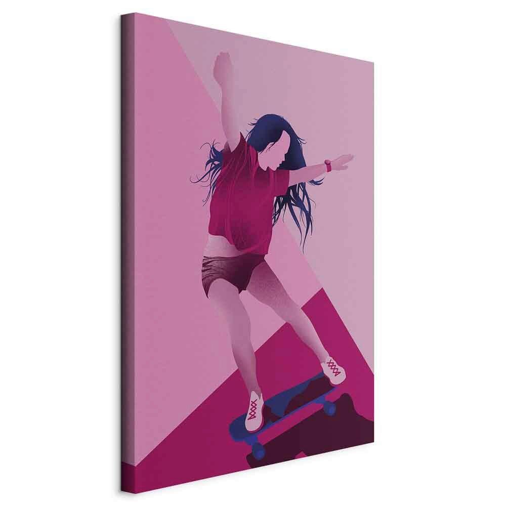 Leinwandbild Powerslide Pink Magenta B: 40 cm