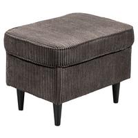 Hocker Oskar Mokka B: 63 cm - Schwarz/Mokka, Basics, Textil (63/43/42cm) - MID.YOU
