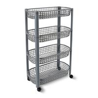 Univerzálný vozík EMILIA - tmavosivá, Konventionell, plast (46,5/26/78,8cm) - Mömax