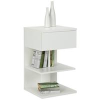 Noční stolek SUN, bílý - bílá, Moderní, kompozitní dřevo (39/65/39cm) - Mömax