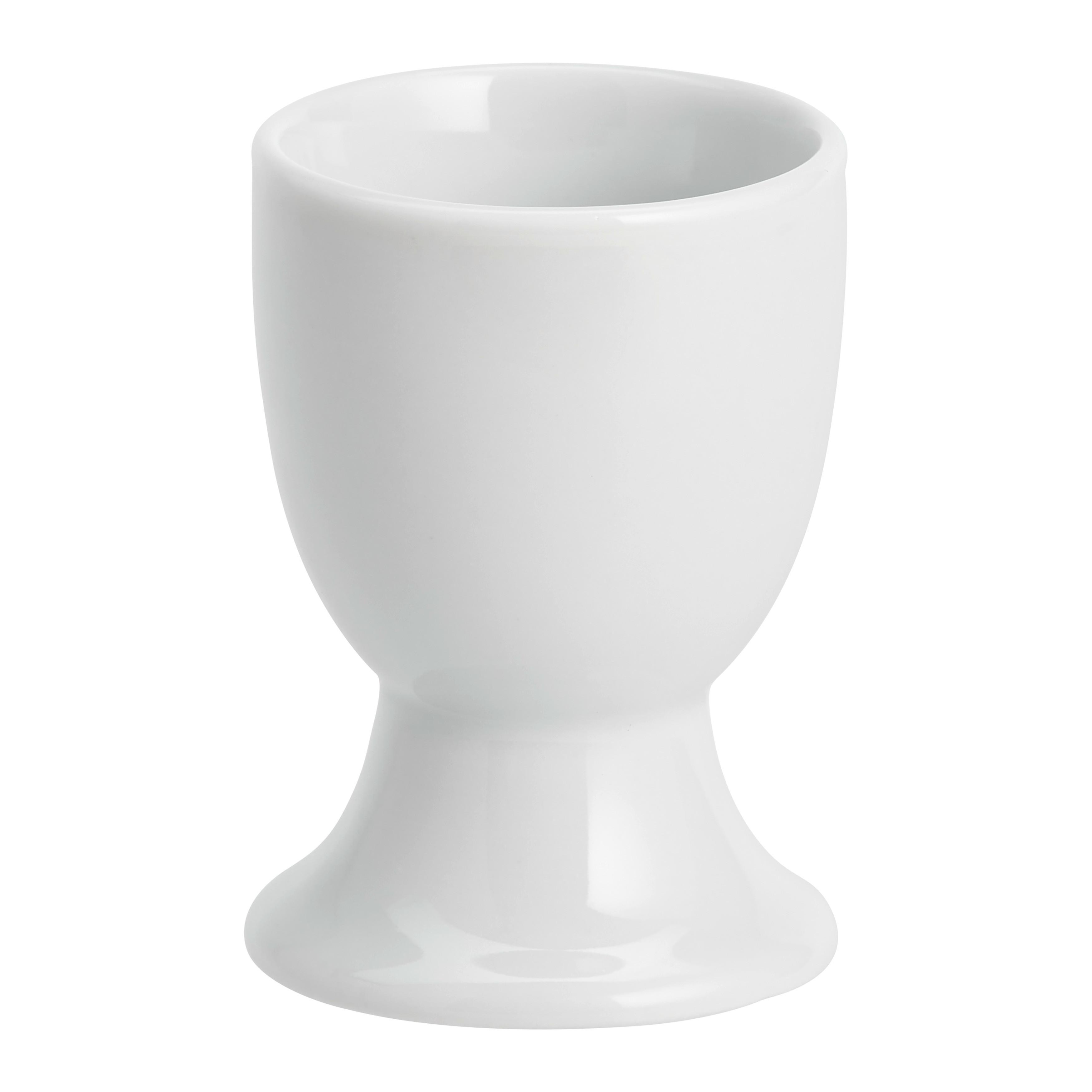 Kalíšek na vejce KATARINA - bílá, Konvenční, keramika (4,6/6,7cm) - Based