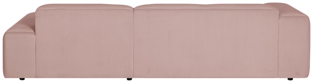 Ecksofa Hannah Rosa 304x200 cm - Schwarz/Rosa, Design, Textil (304/200cm) - MID.YOU