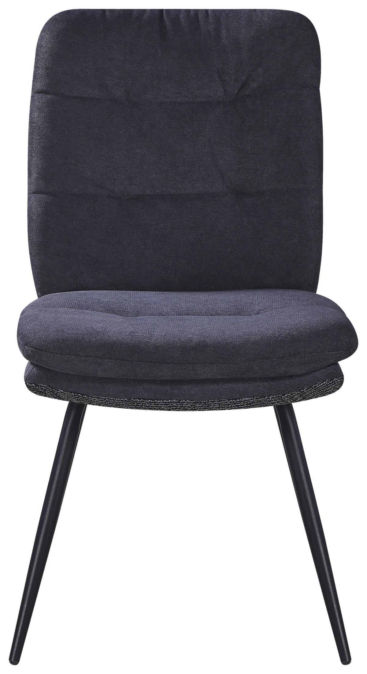 ŽIDLE NOVA - šedá/černá, Moderní, kov/textil (48/89/67cm) - Premium Living