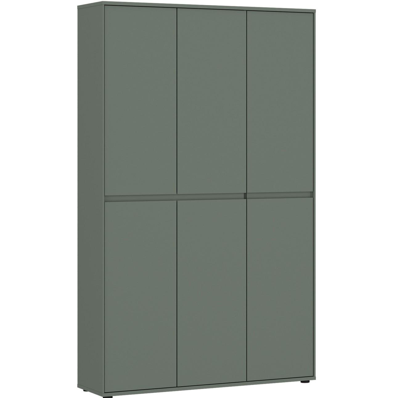 Garderobenschrank Zapato Salbeigrün B: 115,cm - Salbeigrün, Design, Holzwerkstoff (111,5/185,9/35,3cm) - Livetastic
