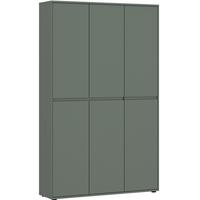 Garderobenschrank Zapato Salbeigrün B: 115,cm - Salbeigrün, Design, Holzwerkstoff (111,5/185,9/35,3cm) - Livetastic