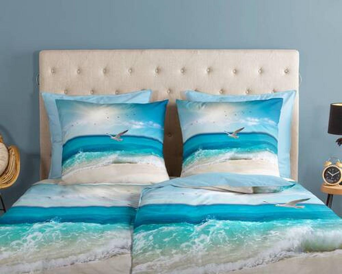 Wendebettwäsche Sealife Multicolor 200x200 cm - Multicolor, Natur, Textil (200/200cm)
