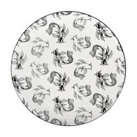 Mělký talíř Shiva, Ø: 27cm - bílá/černá, Lifestyle, keramika (27/2,5cm) - Mömax