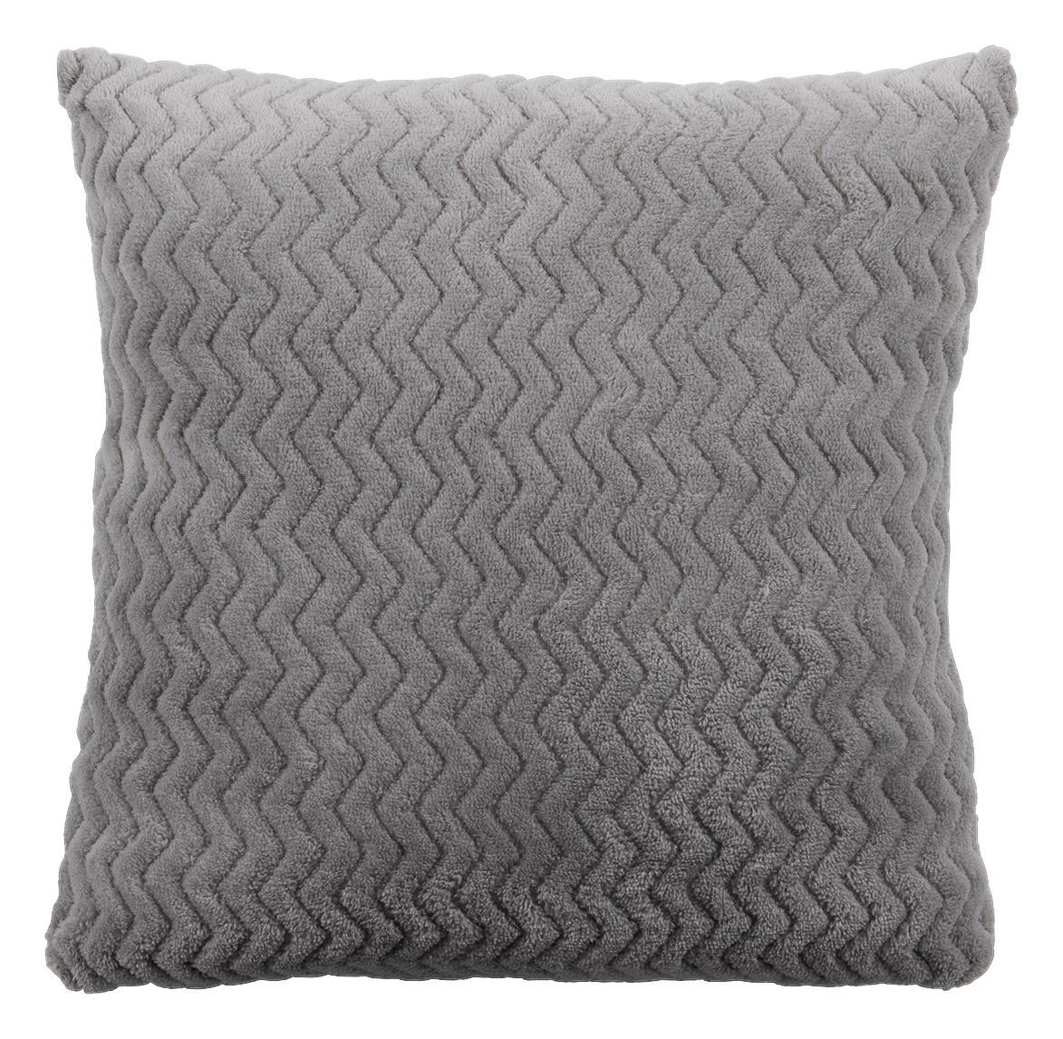 Zierkissen Talisha 40x40 Cm Polyester Silber Mit Zipp - Silberfarben, MODERN, Textil (40/40cm) - Luca Bessoni