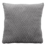 Zierkissen Talisha 40x40 Cm Polyester Silber Mit Zipp - Silberfarben, MODERN, Textil (40/40cm) - Luca Bessoni