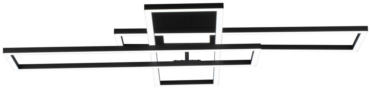 STROPNÉ SVIETIDLO FILM - čierna, Modern, kov/plast (99,2/69,4/11,5cm) - Mömax