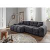 Ecksofa Bosco, Schwarz S: 152x301 cm - Schwarz, MODERN, Textil (152/301cm) - Livetastic