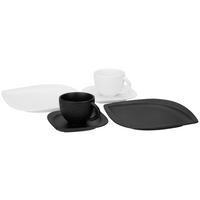 Kaffeeservice Vivien - Schwarz/Weiß, Basics, Keramik - James Wood
