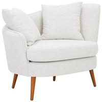 Polstersessel Miranda Boucle Weiß - Naturfarben/Weiß, KONVENTIONELL, Textil (106/88/83cm) - Max Winzer