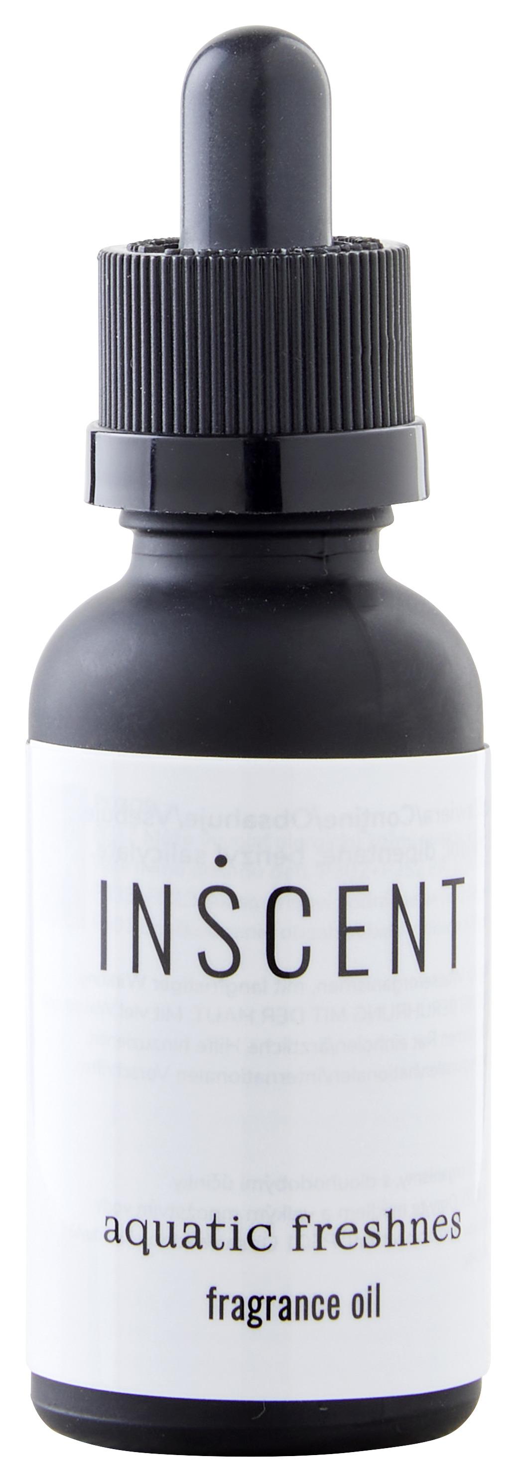 Parfumovaný olej Aquatic Freshness, 30ml - čierna/svetlozelená, Design, sklo (0,03l) - Inscent
