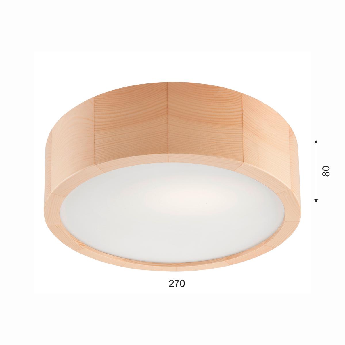 Deckenleuchte Eveline 38001 - Kieferfarben, Natur, Holz (27/8cm)