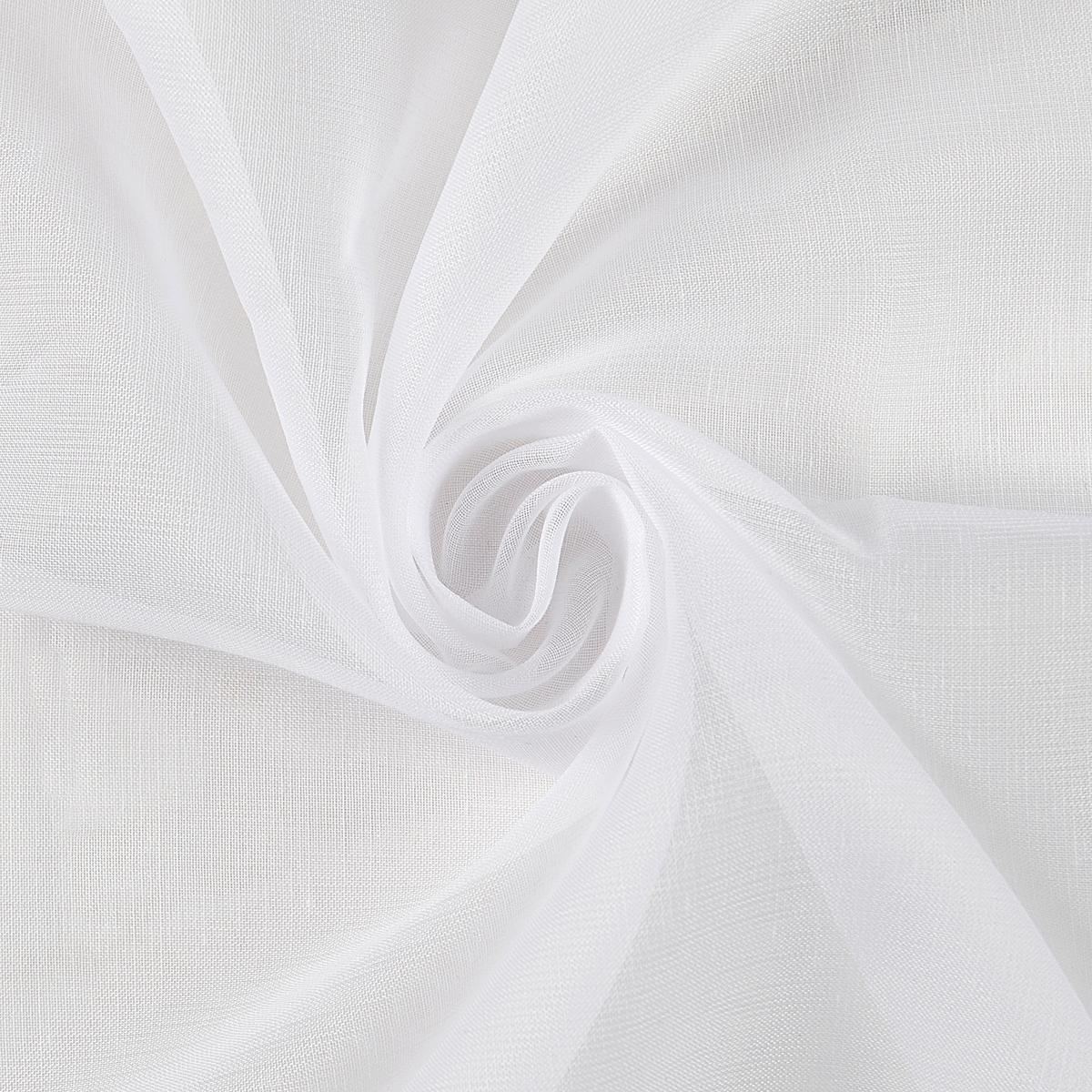 HOTOVÝ ZÁVES LEO TRANSPARENT 175CM - biela, Konventionell, textil (140/175cm) - Modern Living