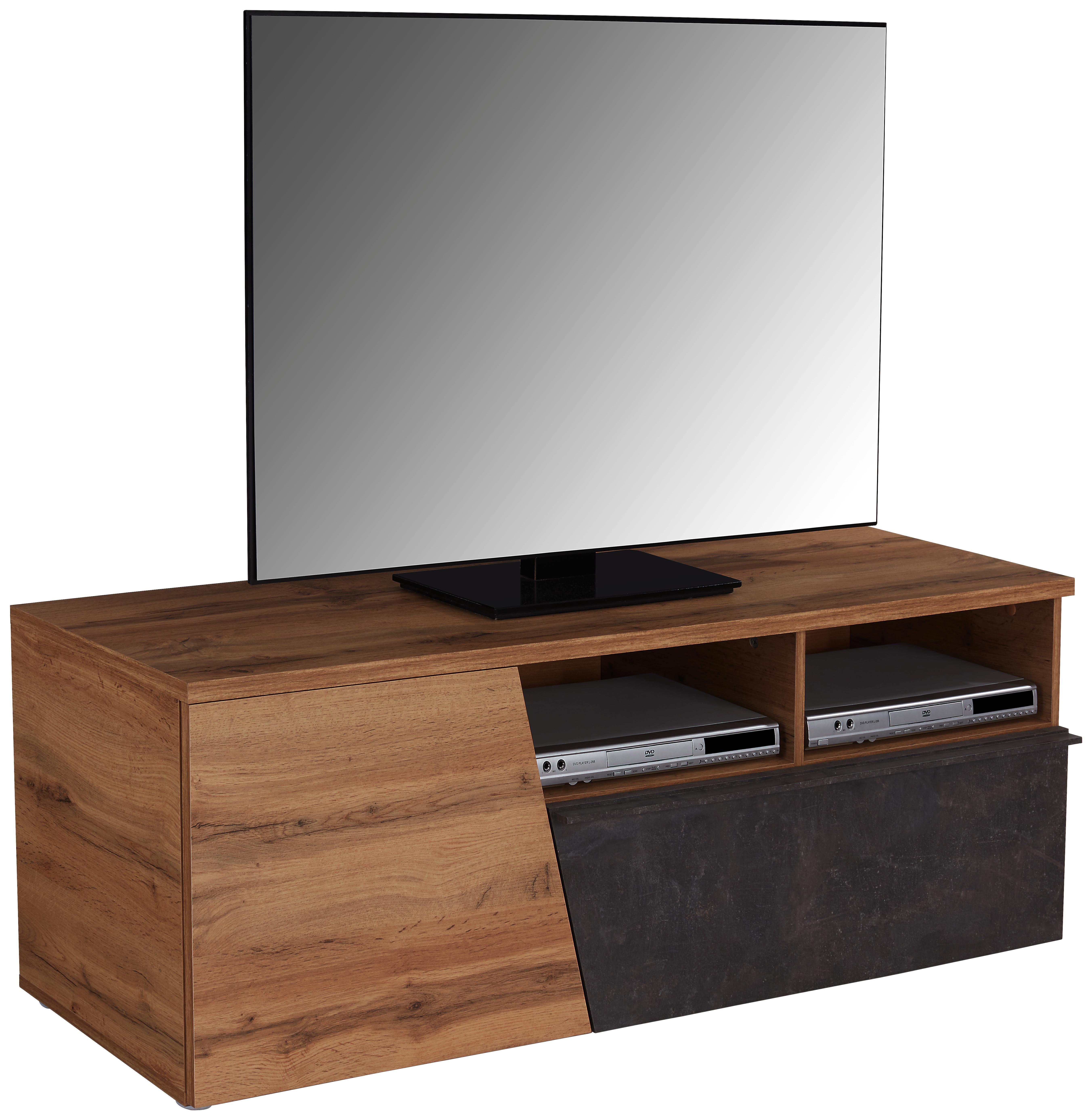 TV-Element Venedig - Eichefarben/Dunkelgrau, MODERN, Holzwerkstoff (140/47/40cm)