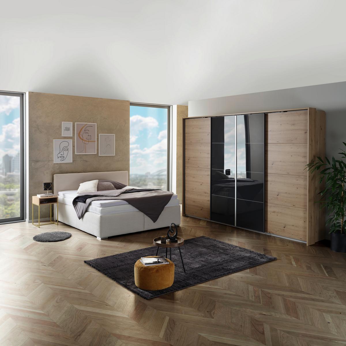 Schiebetürenschrank Bensheim - Eiche Artisan/Grau, MODERN, Holzwerkstoff (316/211/62cm) - Luca Bessoni