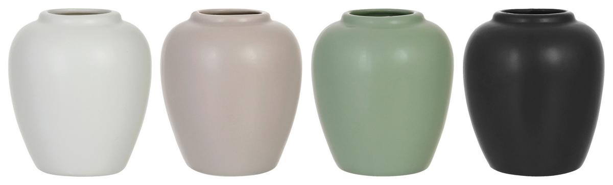 Váza ROKO - čierna/biela, Basics, keramika (9,5/10,7cm) - Mömax