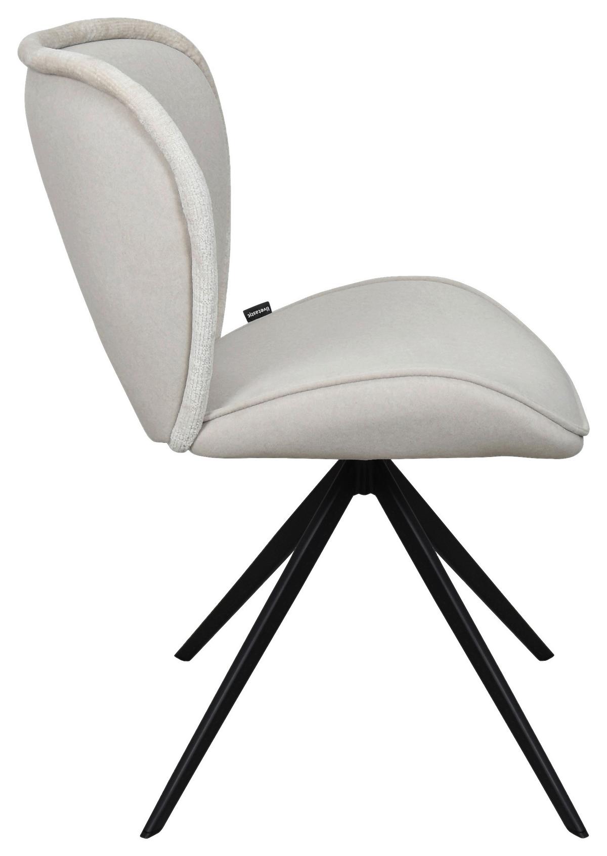 Esszimmerstuhl Dale Beige Echtholz Beine - Beige, MODERN, Holz/Textil (49,5/82,5/60cm) - Livetastic