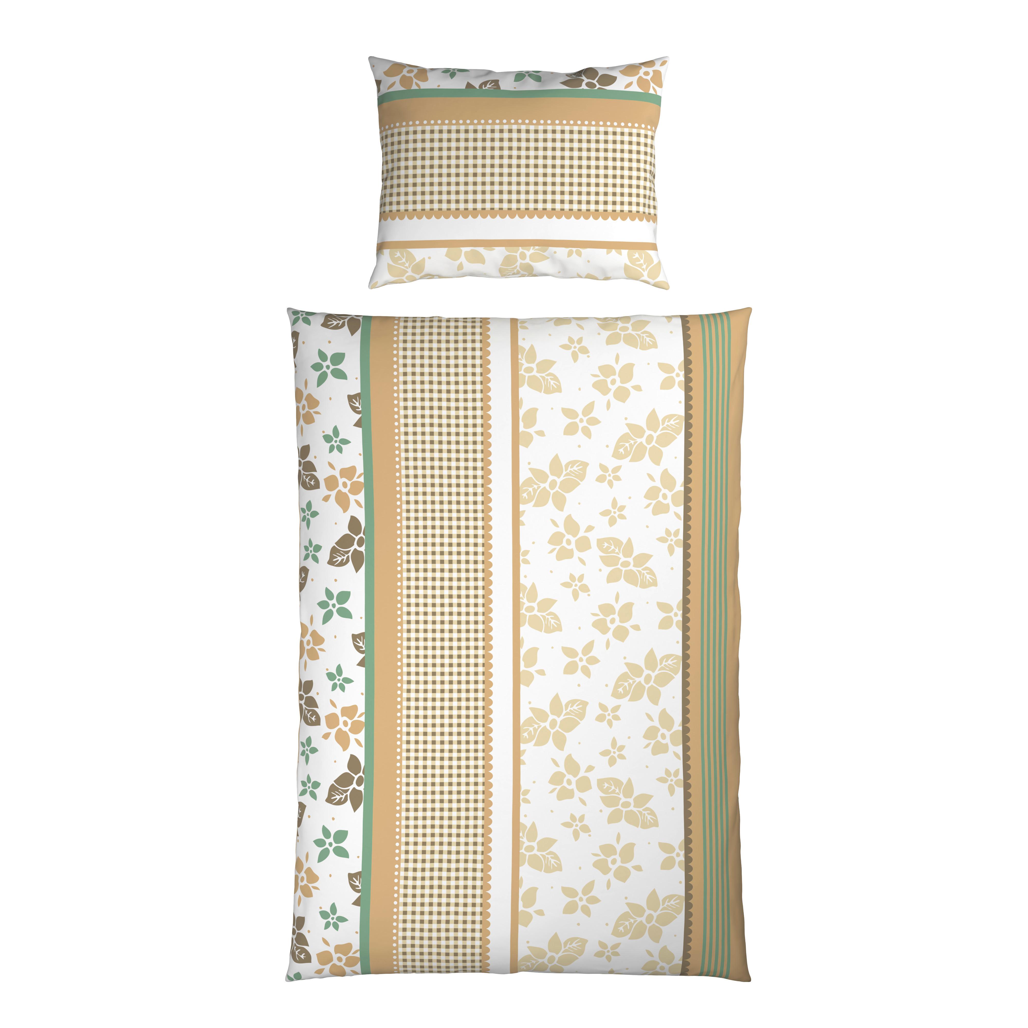BETTWÄSCHE SABRINA - Beige, MODERN, Textil - Luca Bessoni