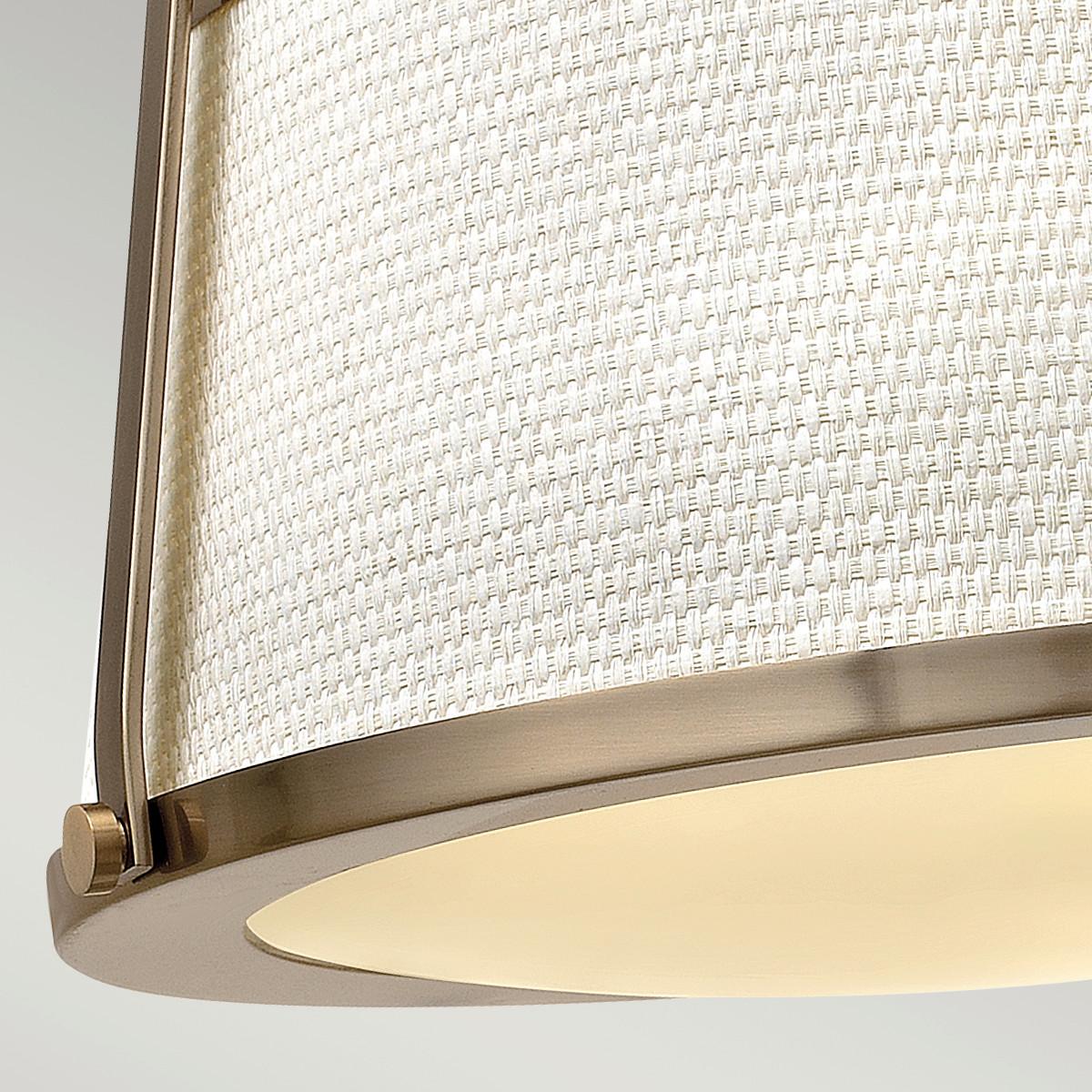 Deckenleuchte Hk-Charlotte-Sf-Bc - Goldfarben, LIFESTYLE, Glas/Textil (40.6/33cm) - Elstead Lighting