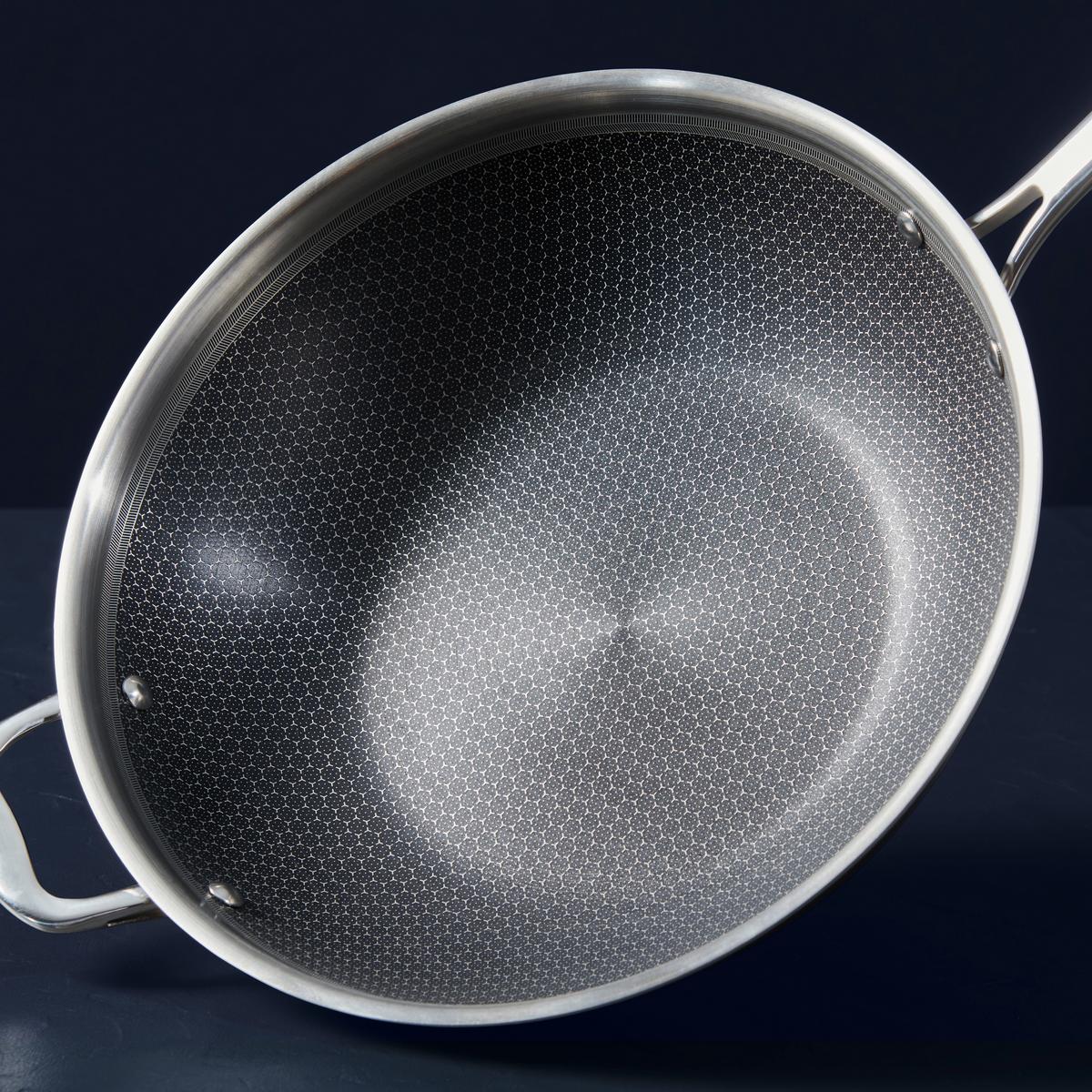 Pánev wok P/V: 30/8 cm - barvy nerez oceli, Moderní, kov (30/8cm) - Gourmesto