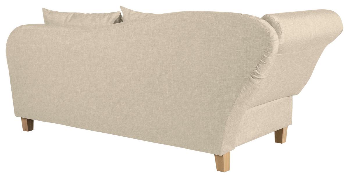 Récamiere Selma in Beige B: 190 cm - Beige/Buchefarben, Design, Textil (190/82/88cm) - Max Winzer