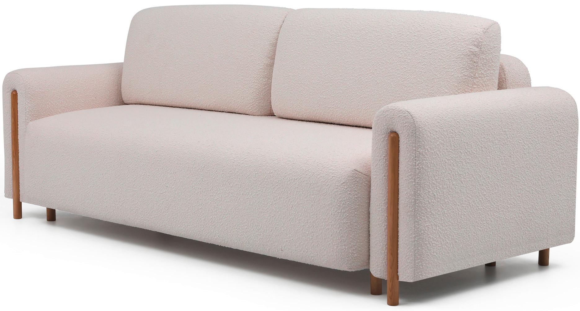 Schlafsofa Arcadova Beige B: 244 cm - Eichefarben/Beige, Design, Textil (244/97/97cm) - MID.YOU