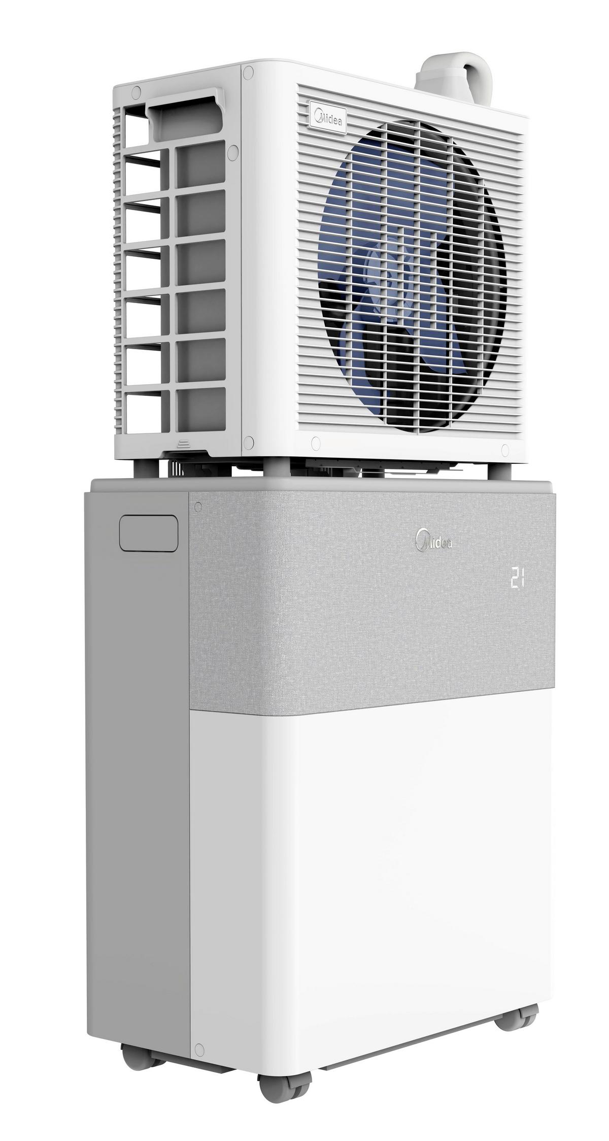 KLIMAANLAGE PORTASPLIT COOL - Hellgrau/Weiß, Basics, Kunststoff/Metall (51,8 cm/64,6 cm/34 cmcm) - Midea