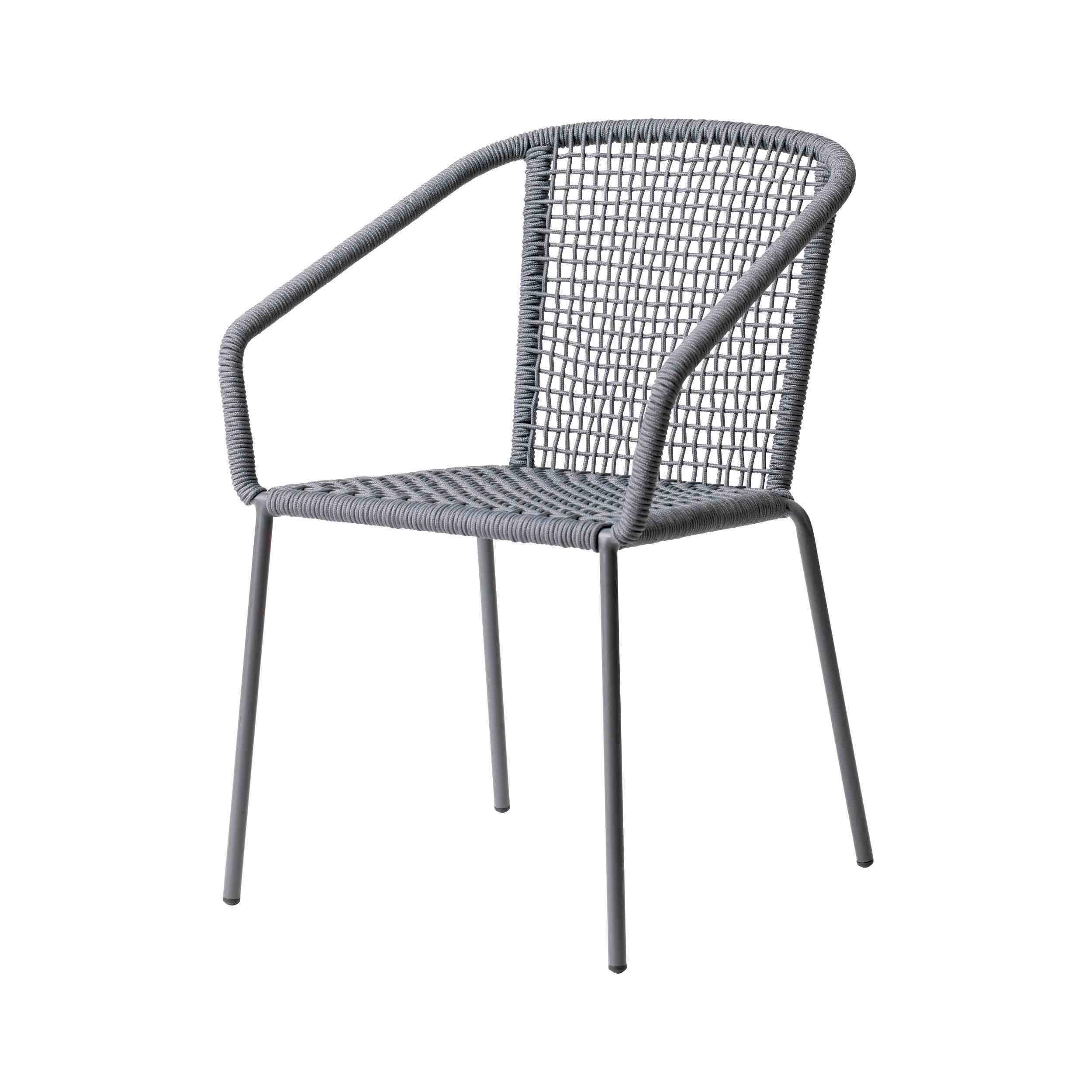 Gartensessel Vito, dunkelgrau 52x82x60 cm - Dunkelgrau/Anthrazit, Natur, Kunststoff/Metall (52/82/60cm) - Gardenson