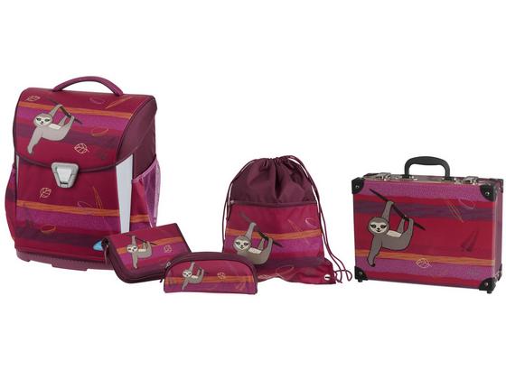 Kinderschultaschen Set Lazy Lewis 5-teilig - Dunkelrot, MODERN, Textil (31/39/17cm) - Schneiders Kinderschultaschen Set Lazy Lewis 5-teilig - Dunkelrot, MODERN, Textil (31/39/17cm) - Schneiders
