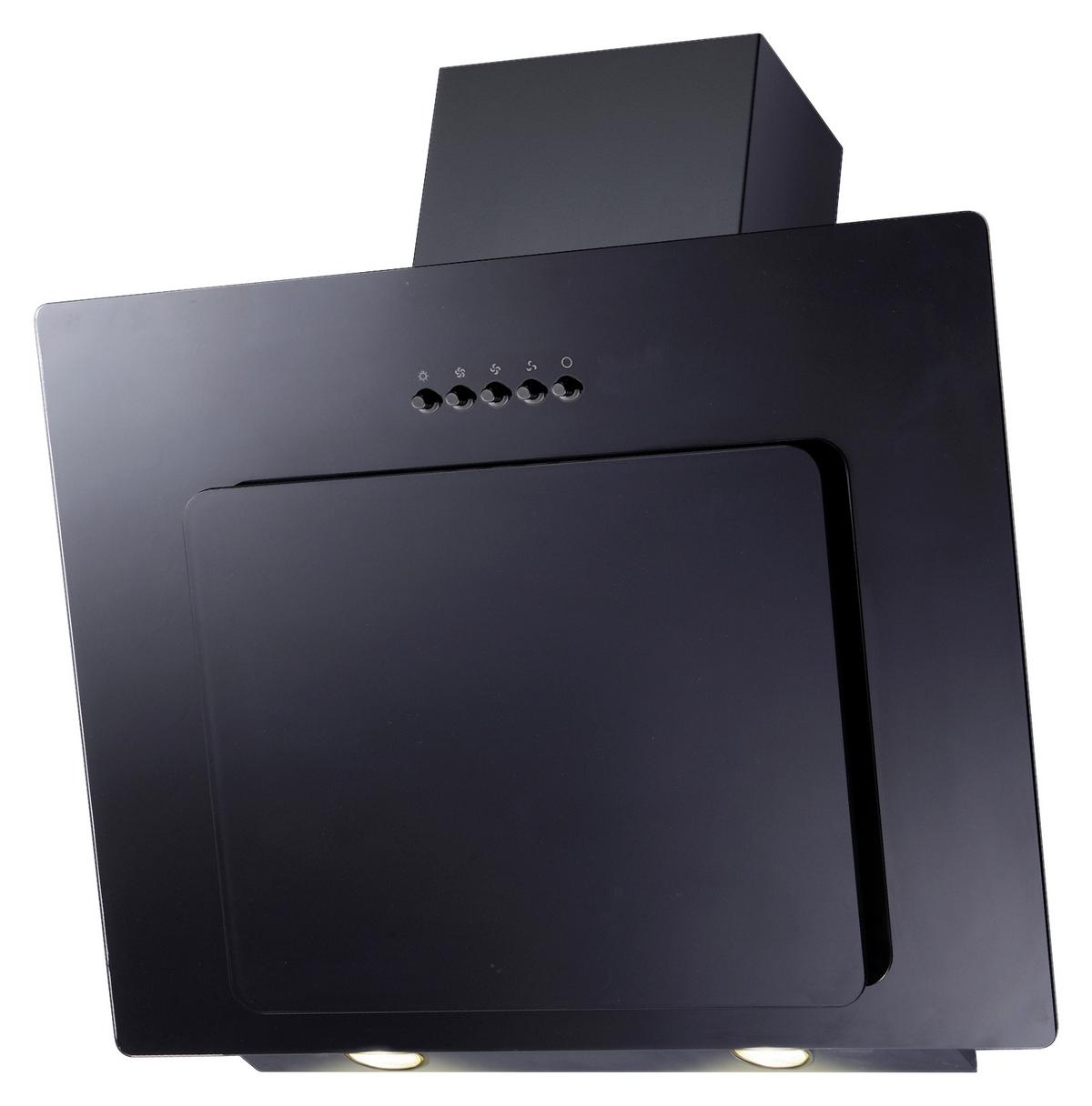 Kopffreihaube 9039x Glas Schwarz B: 59,6 Cm, Led - Schwarz, Basics, Glas (59,60/78/31,30cm) - PKM