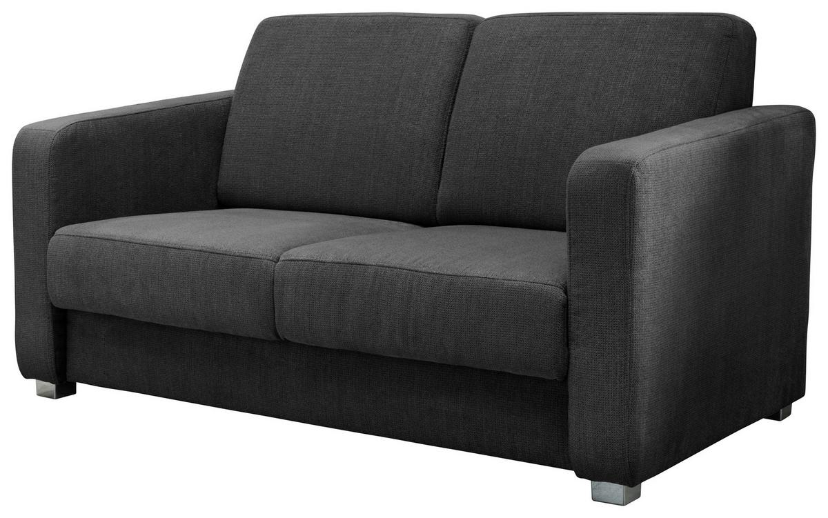 Schlafsofa Mia, Anthrazit B: 159 Cm - Chromfarben/Anthrazit, Basics, Textil (159/88/87cm) - Livetastic