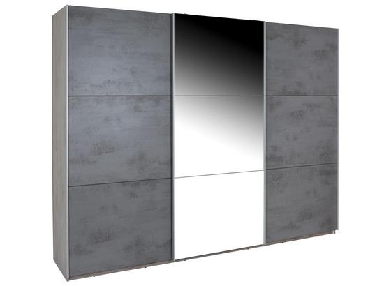 Schwebetürenschrank Malta - Dunkelgrau/Eichefarben, MODERN, Glas/Holzwerkstoff (270/210/60cm) Schwebetürenschrank Malta - Dunkelgrau/Eichefarben, MODERN, Glas/Holzwerkstoff (270/210/60cm)