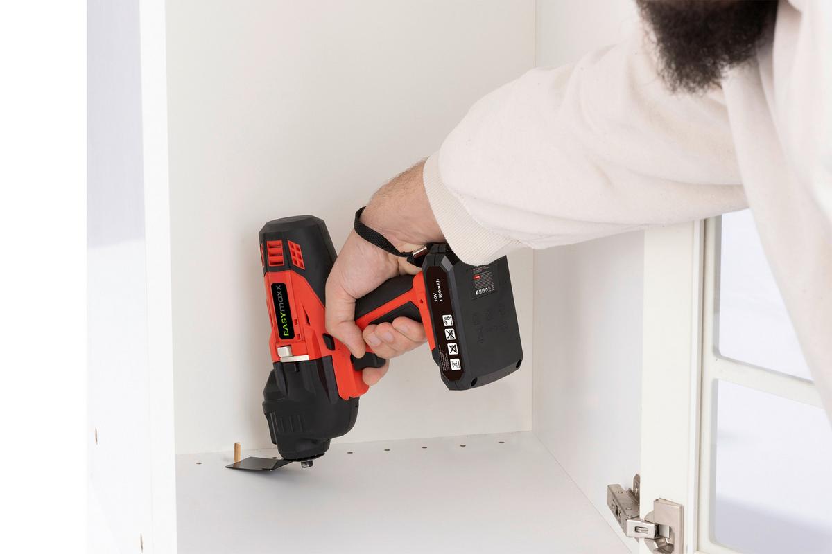 Akkuschrauber Easy Maxx 20 V, 0-550 U/Min, Rot/Schwarz - Rot/Schwarz, Basics, Kunststoff/Metall (31/11,5/41,5cm)