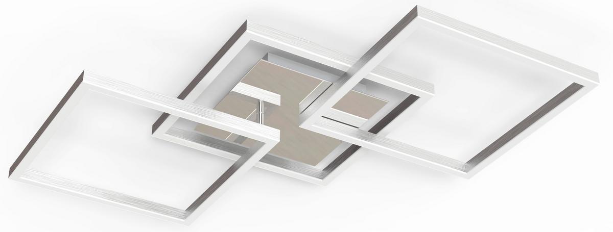 LED-Deckenleuchte 3000k, 5440lm - Silberfarben, Basics, Kunststoff/Metall (76/36,5/7,46cm) - Luca Bessoni