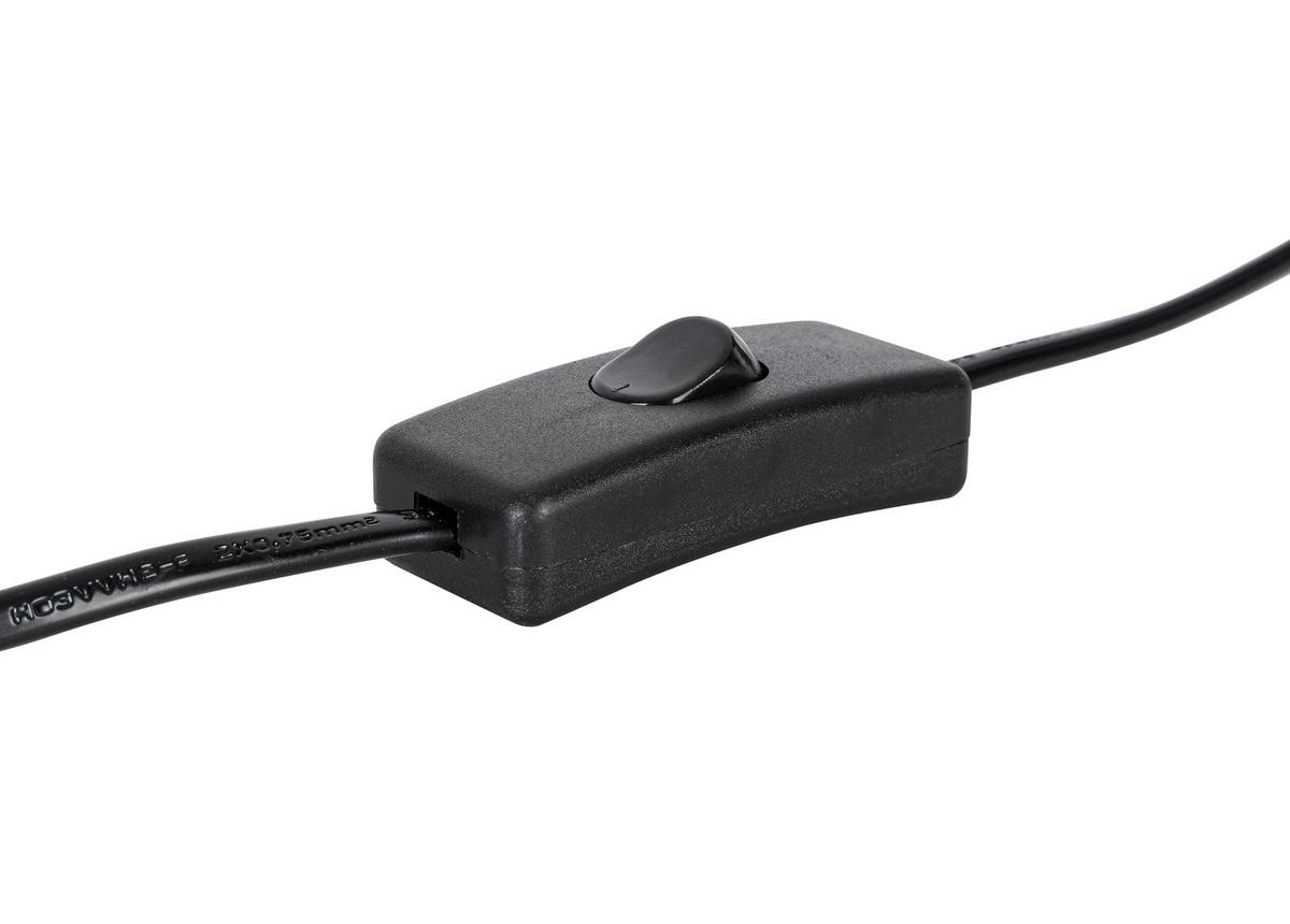 STOLNÍ LAMPA LIPZ - černá/barvy zlata, Konvenční, kov/textil (18/31cm) - Based