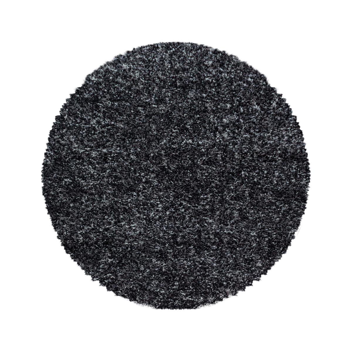 Hochflorteppich Enjoy - Anthrazit, KONVENTIONELL, Textil (160/160cm) - Novel